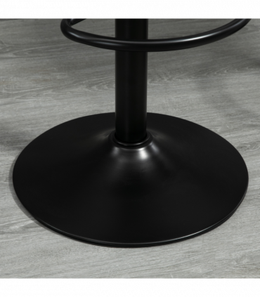 Vintage Bar Stool Set of 2 Microfiber Cloth Adjustable Height Armless Chairs