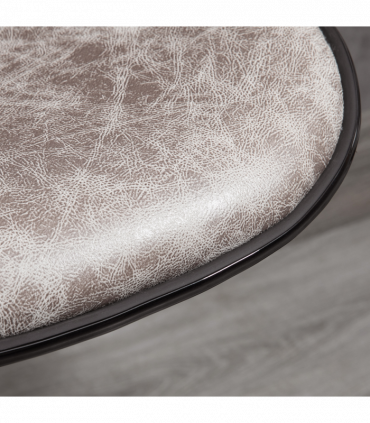 Vintage Bar Stool Set of 2 Microfiber Cloth Adjustable Height Armless Chairs