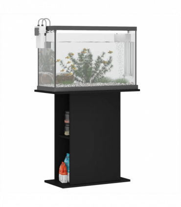 vidaXL Aquarium Stand Black 75x36x72.5 cm Engineered Wood