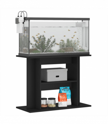 vidaXL Aquarium Stand Black 80x35x60 cm Engineered Wood