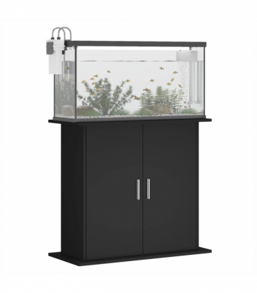vidaXL Aquarium Stand Black 81x36x73 cm Engineered Wood