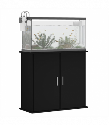 vidaXL Aquarium Stand Black 81x36x73 cm Engineered Wood