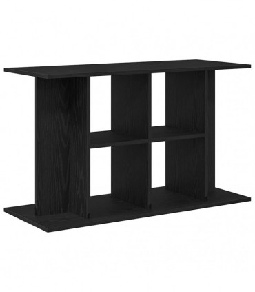 vidaXL Aquarium Stand Black Oak 100x40x60 cm Engineered Wood