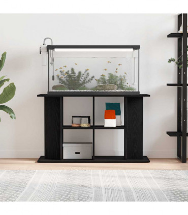vidaXL Aquarium Stand Black Oak 100x40x60 cm Engineered Wood