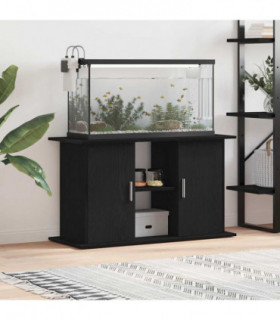 vidaXL Aquarium Stand Black Oak 101x41x58 cm Engineered Wood