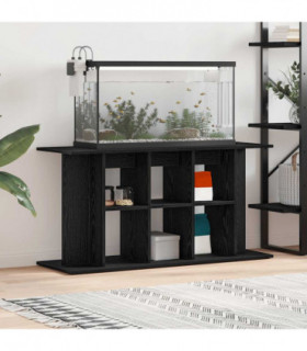 vidaXL Aquarium Stand Black Oak 120x40x60 cm Engineered Wood