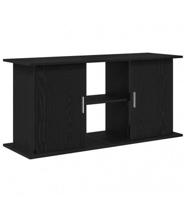 vidaXL Aquarium Stand Black Oak 121x41x58 cm Engineered Wood