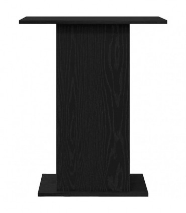 vidaXL Aquarium Stand Black Oak 60.5x36x72.5 cm Engineered Wood