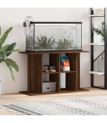 vidaXL Aquarium Stand Brown Oak 100x40x60 cm Engineered Wood