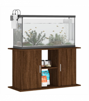 vidaXL Aquarium Stand Brown Oak 101x41x58 cm Engineered Wood