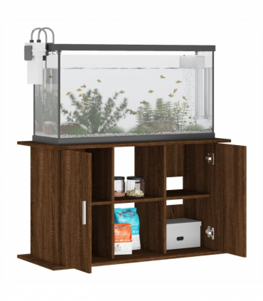 vidaXL Aquarium Stand Brown Oak 101x41x58 cm Engineered Wood