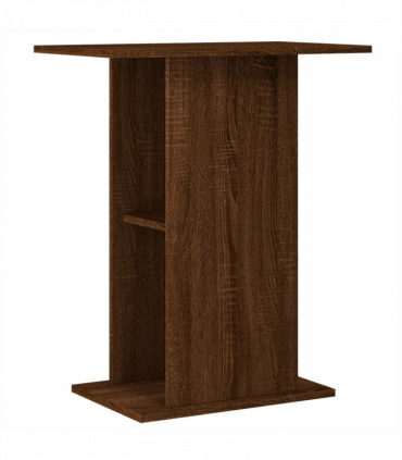 vidaXL Aquarium Stand Brown Oak 60.5x36x72.5 cm Engineered Wood