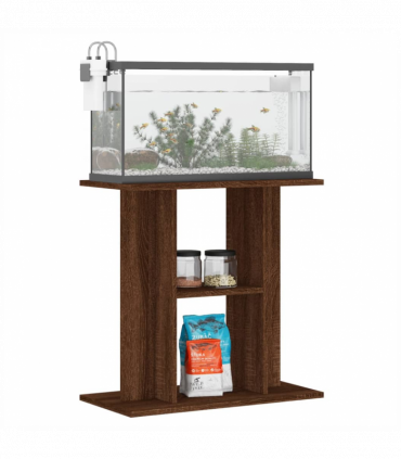 vidaXL Aquarium Stand Brown Oak 60x30x60 cm Engineered Wood