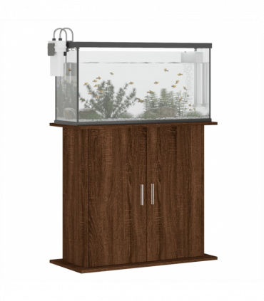 vidaXL Aquarium Stand Brown Oak 81x36x73 cm Engineered Wood