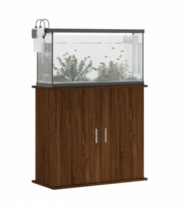 vidaXL Aquarium Stand Brown Oak 81x36x73 cm Engineered Wood