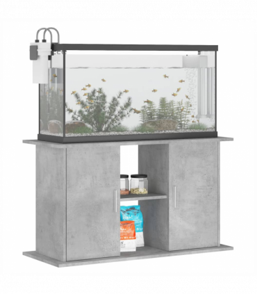 vidaXL Aquarium Stand Concrete Grey 101x41x58 cm Engineered Wood