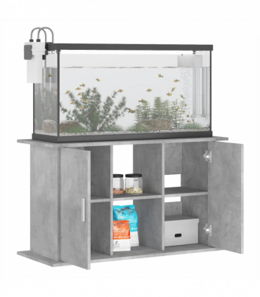 vidaXL Aquarium Stand Concrete Grey 101x41x58 cm Engineered Wood