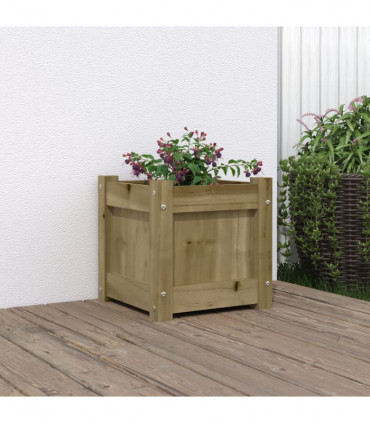 vidaXL Garden Planter 31x31x31 cm Impregnated Wood Pine