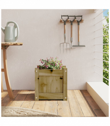 vidaXL Garden Planter 31x31x31 cm Impregnated Wood Pine