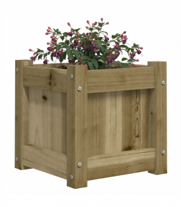 vidaXL Garden Planter 31x31x31 cm Impregnated Wood Pine