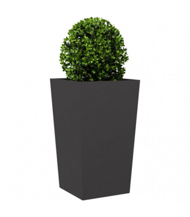 vidaXL Garden Planters Black 2 pcs 45x45x75 cm Steel