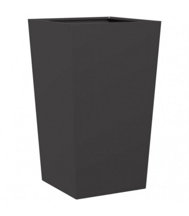 vidaXL Garden Planters Black 2 pcs 45x45x75 cm Steel