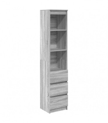 vidaXL Highboard Grey Sonoma 37.5x35x180 cm Engineered Wood