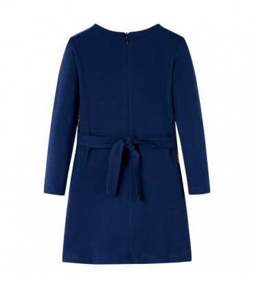 Kids' Dress with Long Sleeves Navy 116