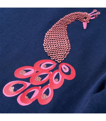 Kids' T-shirt with Long Sleeves Navy Blue 92