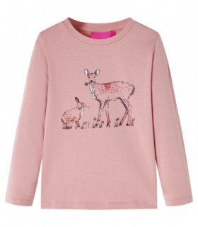 Kids' T-shirt with Long Sleeves Pink 92