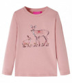 Kids' T-shirt with Long Sleeves Pink 92