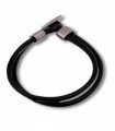 Men's Black Double Leather Bracelet -Men's Gift