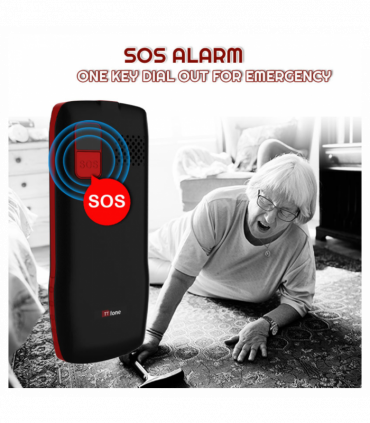 TTfone TT880 Easy-to-Use Big Button Mobile Phone with Vodafone Pay As You Go SIM, USB C Mains Charger