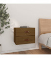 Wall-mounted Bedside Cabinet Honey Brown 50x36x40 cm