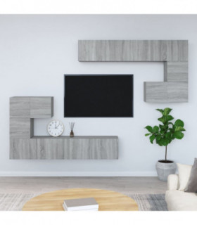 Wall-mounted TV Cabinet Grey Sonoma Engineered Wood