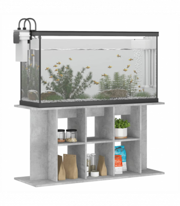 vidaXL Aquarium Stand Concrete Grey 120x40x60 cm Engineered Wood