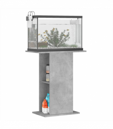 vidaXL Aquarium Stand Concrete Grey 60.5x36x72.5 cm Engineered Wood