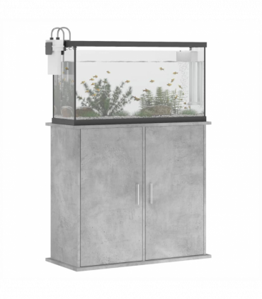 vidaXL Aquarium Stand Concrete Grey 81x36x73 cm Engineered Wood