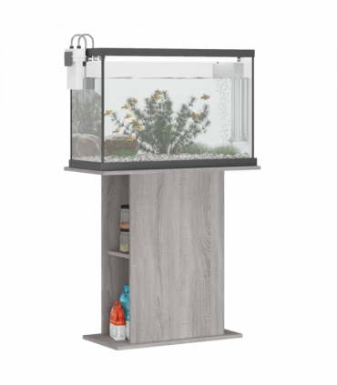 vidaXL Aquarium Stand Grey Sonoma 75x36x72.5 cm Engineered Wood
