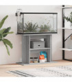 vidaXL Aquarium Stand Grey Sonoma 80x35x60 cm Engineered Wood