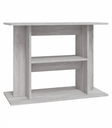 vidaXL Aquarium Stand Grey Sonoma 80x35x60 cm Engineered Wood