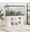 vidaXL Aquarium Stand High Gloss White 120x40x60 cm Engineered Wood