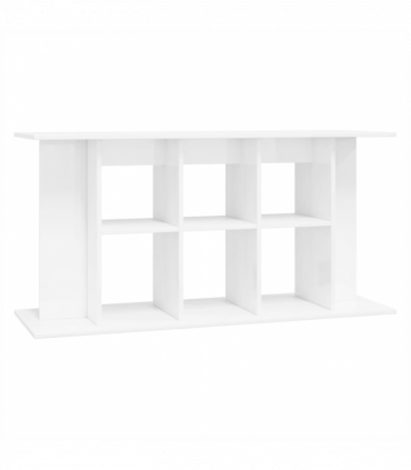vidaXL Aquarium Stand High Gloss White 120x40x60 cm Engineered Wood