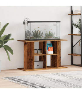 vidaXL Aquarium Stand Old Wood 100x40x60 cm Engineered Wood