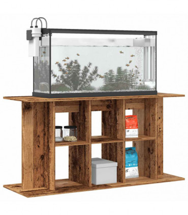 vidaXL Aquarium Stand Old Wood 120x40x60 cm Engineered Wood