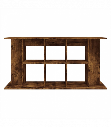 vidaXL Aquarium Stand Smoked Oak 120x40x60 cm Engineered Wood
