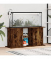 vidaXL Aquarium Stand Smoked Oak 121x41x58 cm Engineered Wood