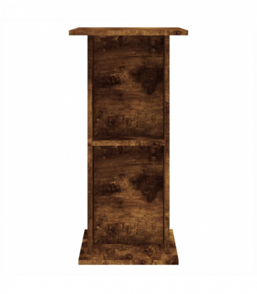 vidaXL Aquarium Stand Smoked Oak 60.5x36x72.5 cm Engineered Wood