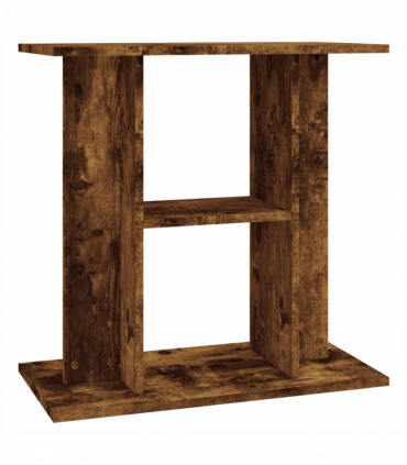 vidaXL Aquarium Stand Smoked Oak 60x30x60 cm Engineered Wood
