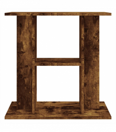 vidaXL Aquarium Stand Smoked Oak 60x30x60 cm Engineered Wood